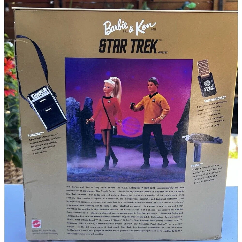 VTG 1996  Star Trek Barbie & Ken 30th Anniversary collector Editions Doll Set